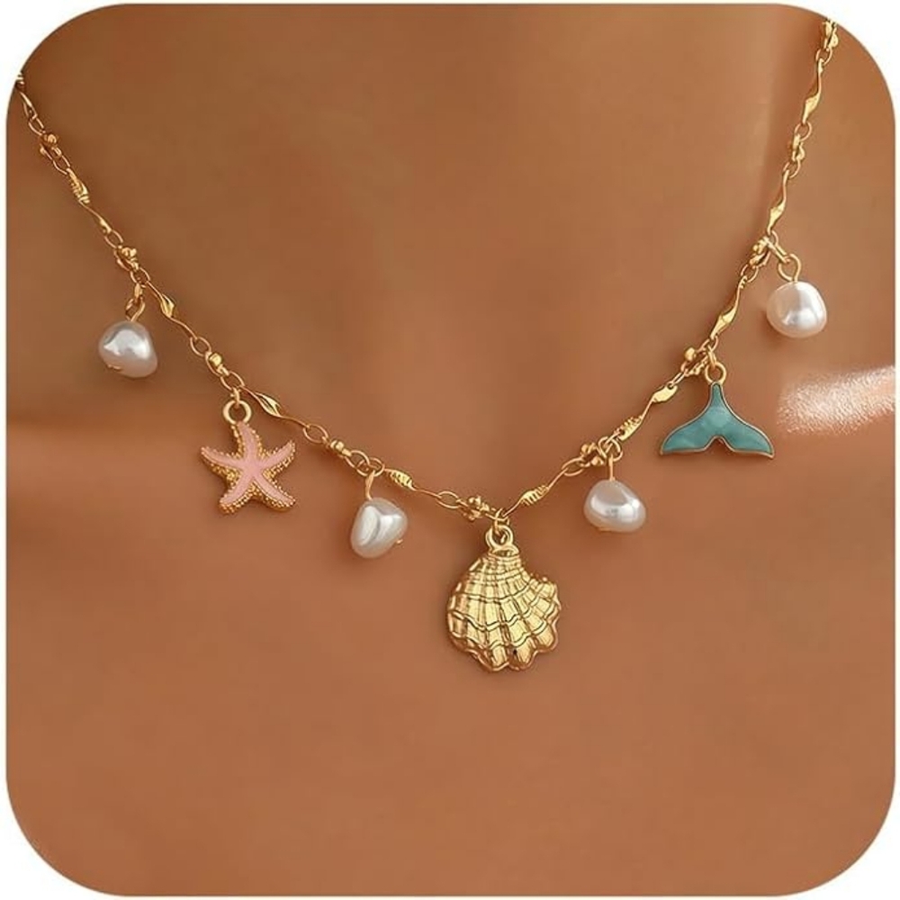 Shell Starfish Necklace